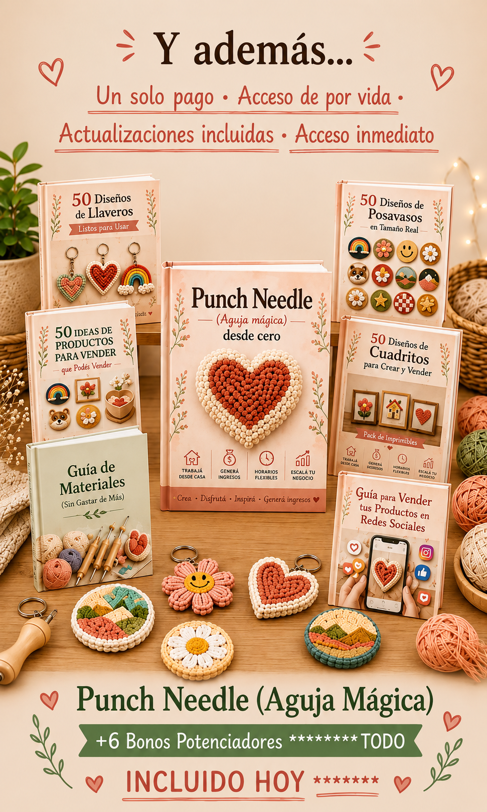 Aprende PUNCH NEEDLE (Aguja Magica) desde cero + BONOS Potenciadores