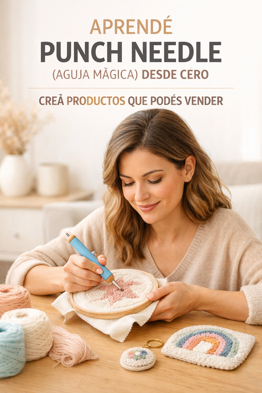 Learn PUNCH NEEDLE (Magic Needle) from scratch + Booster BONUSES